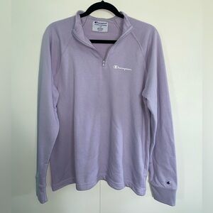 Champion Lavender Quarter Zip Pullover